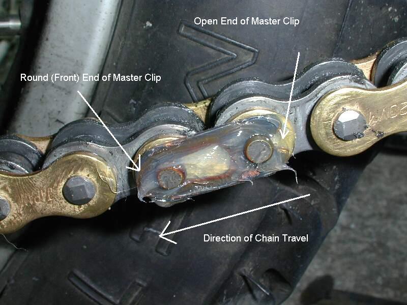 bicycle chain master link removal