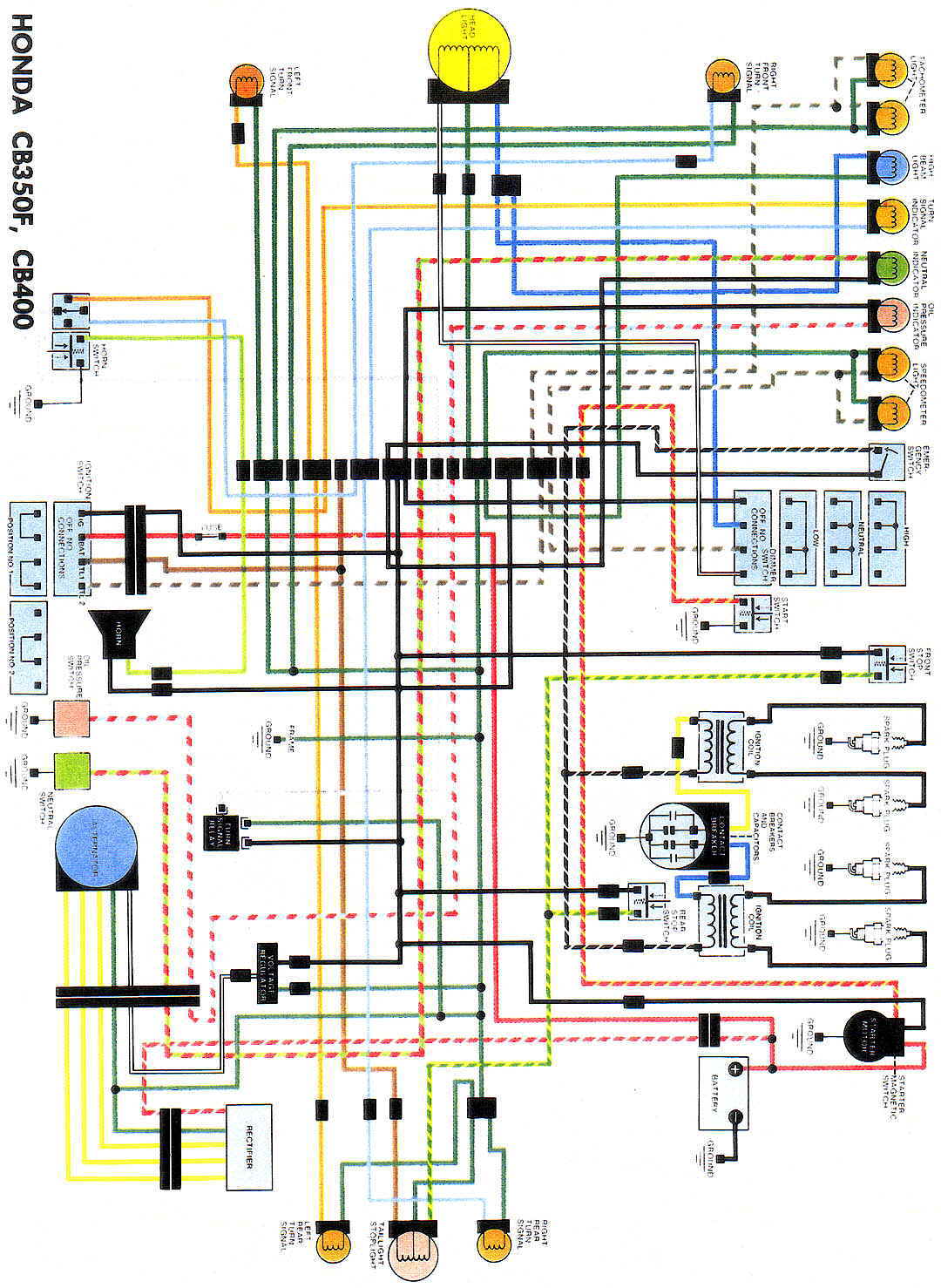 Honda cb400 wiring diagram #2